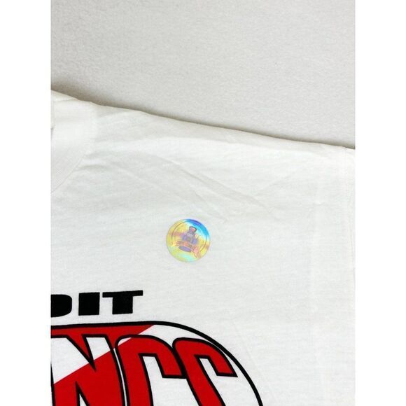 Vintage 1997 NHL Hockey Detroit Redwings Shirt Large Single Stitch Deadstock - Picture 5 of 9